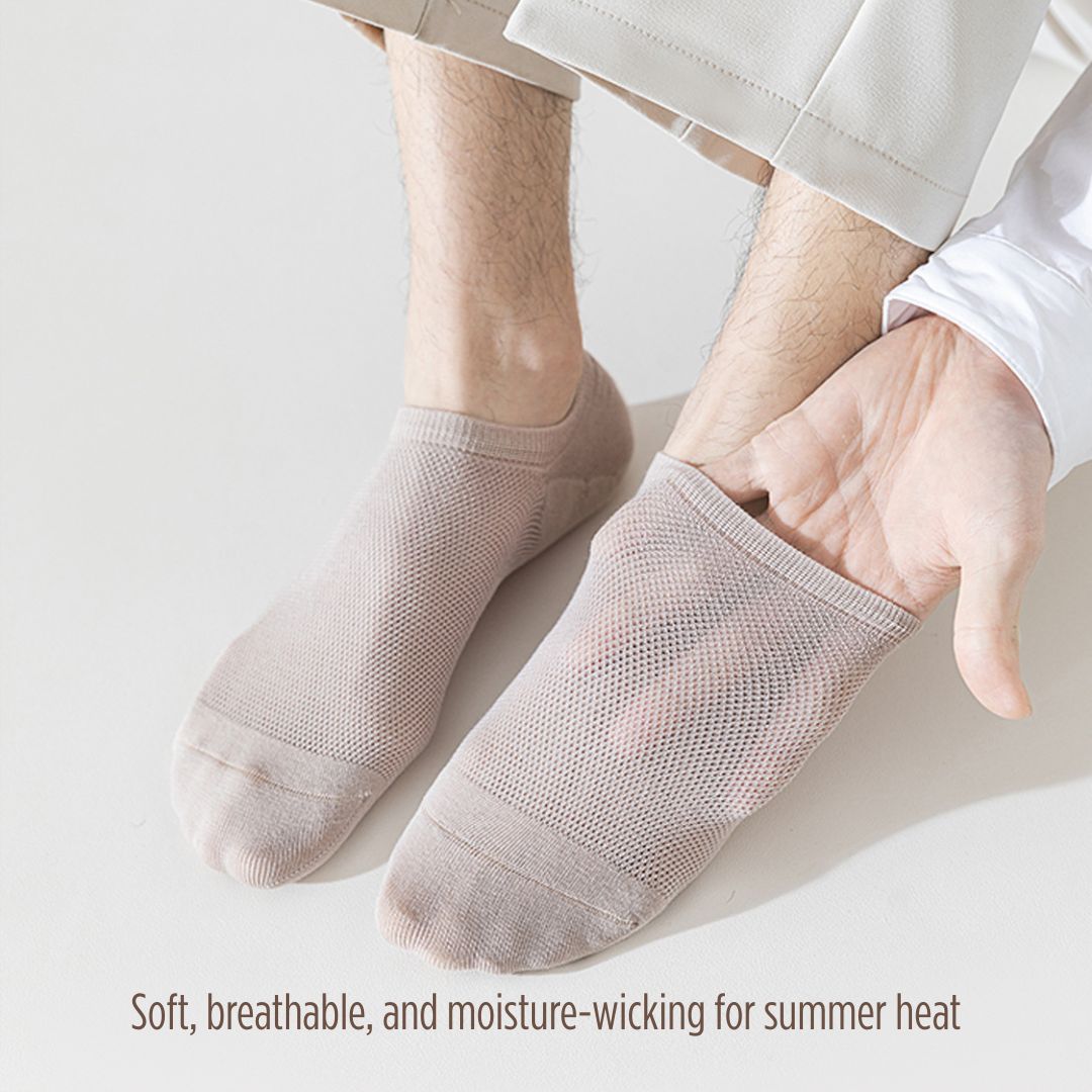 Seamless Lightweight Summer Men's Loafer Socks (Min.2 Pairs)