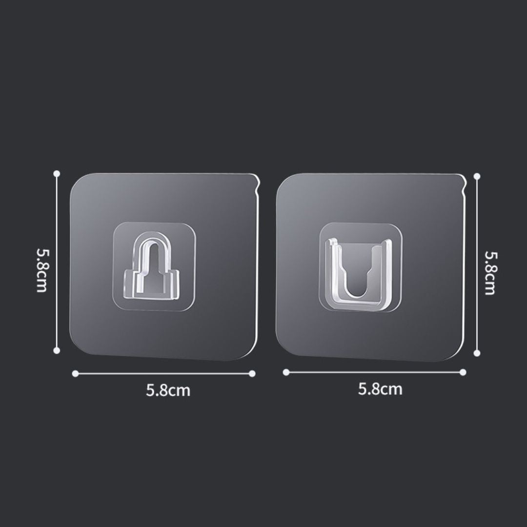 強力無痕防水掛鉤(10對入)