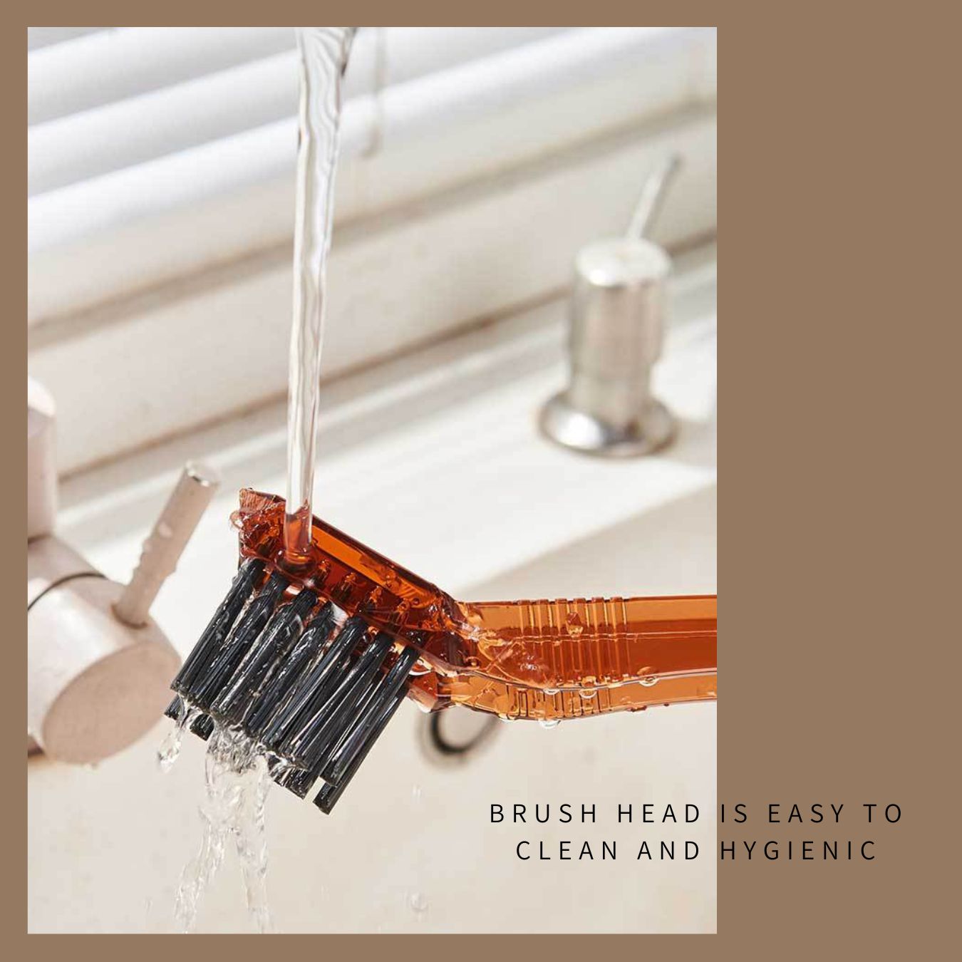 Multi-function Bathroom Gap Brush 2-in-1 Clip