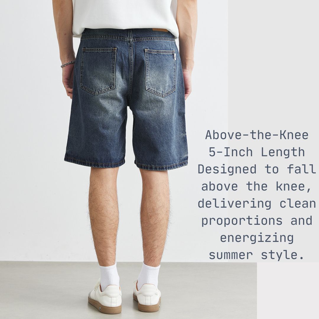 Men's Fashionable Lightweight Denim Shorts