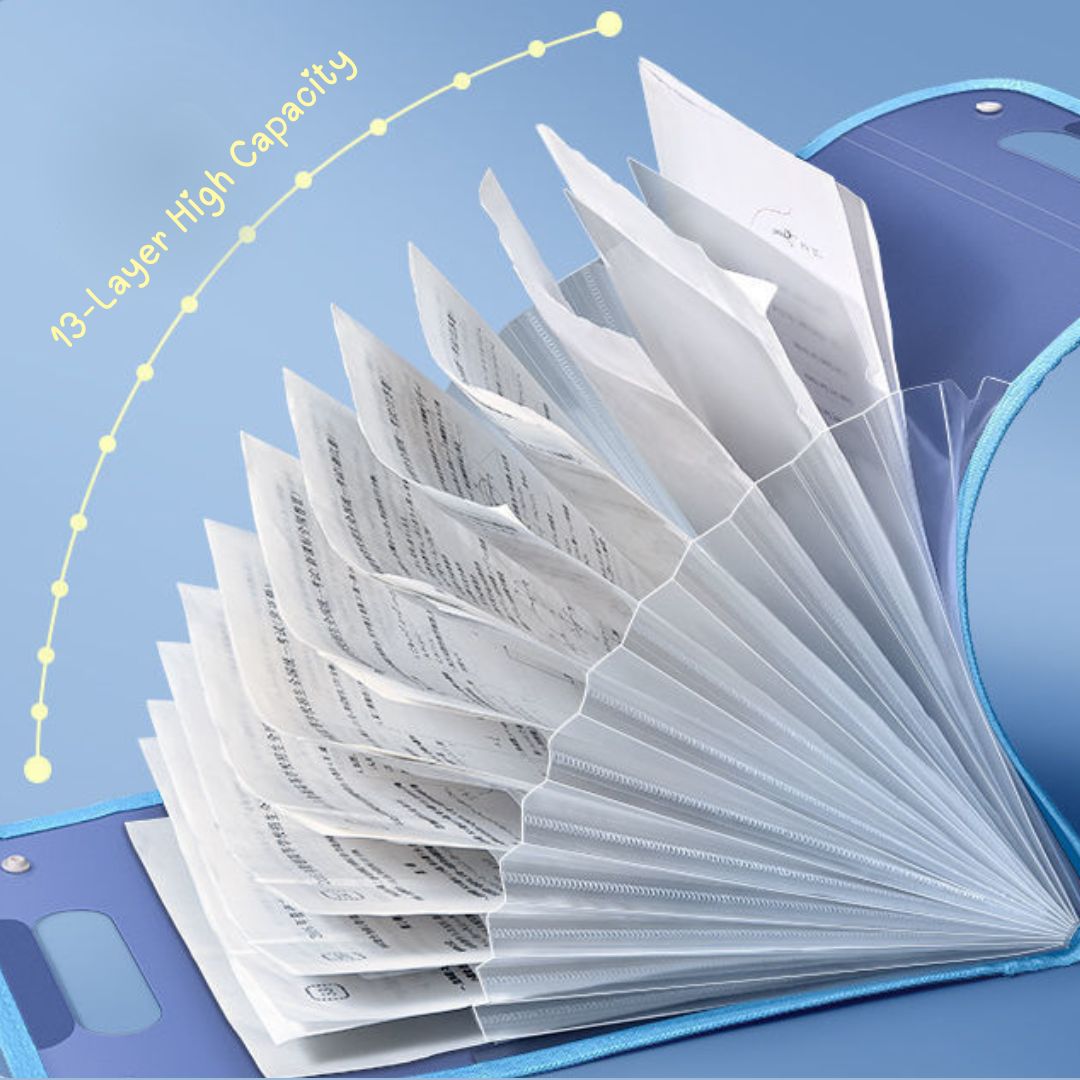 Upright Handheld Accordion File Organizer (2-Pack)