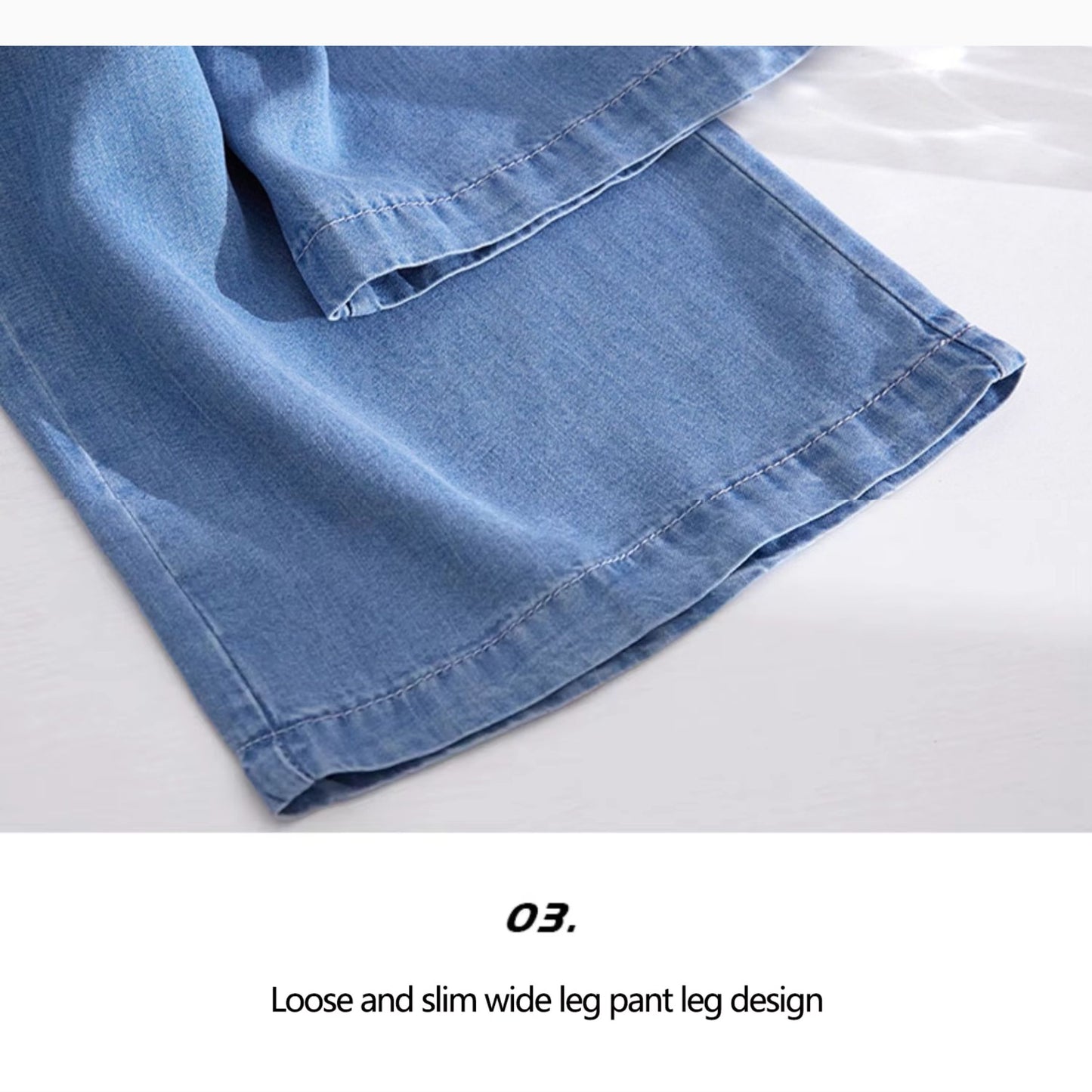 休閒冰絲牛仔褲