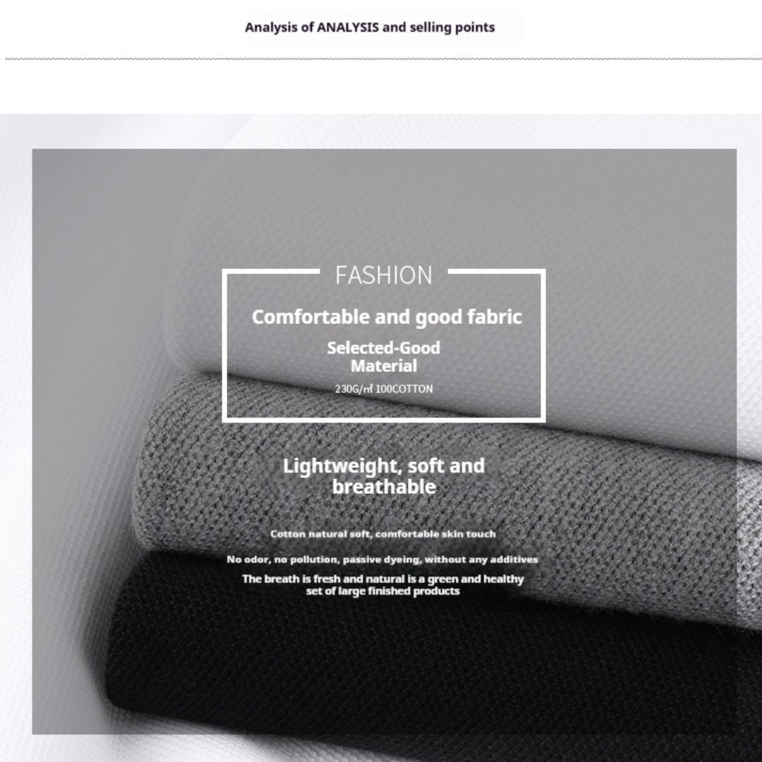 230g純綿素色POLO短袖T恤