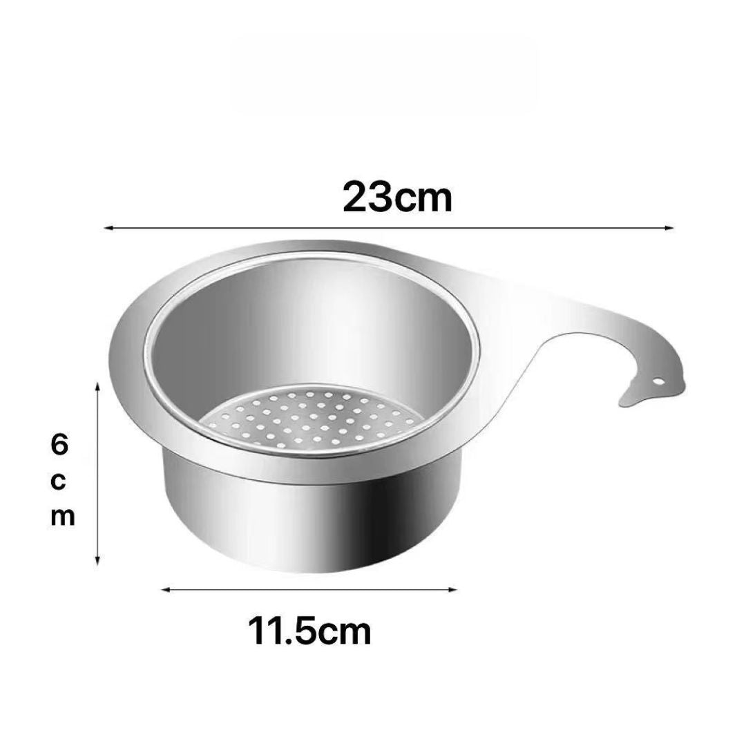 Stainless Steel Swan-Shaped Drain Basket