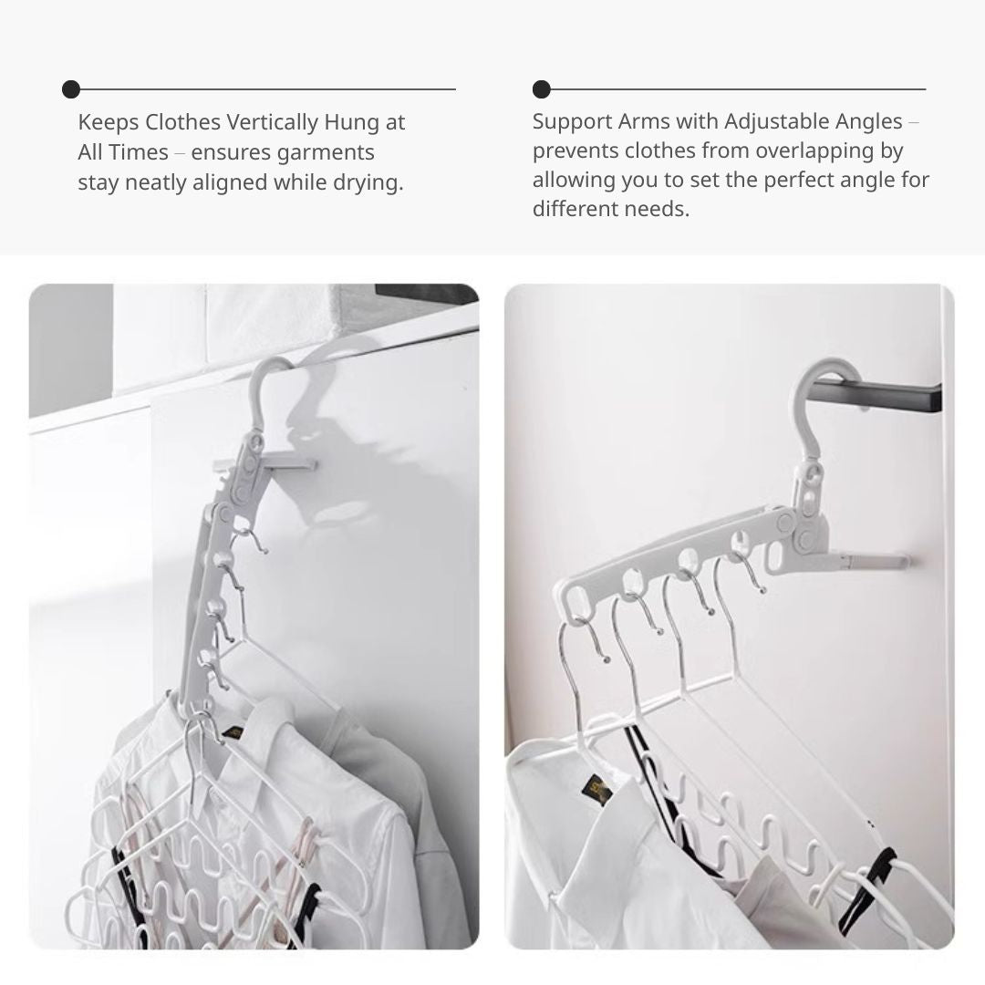 5-Hook Foldable Portable Clothes Hanger (Min. 2 pcs)
