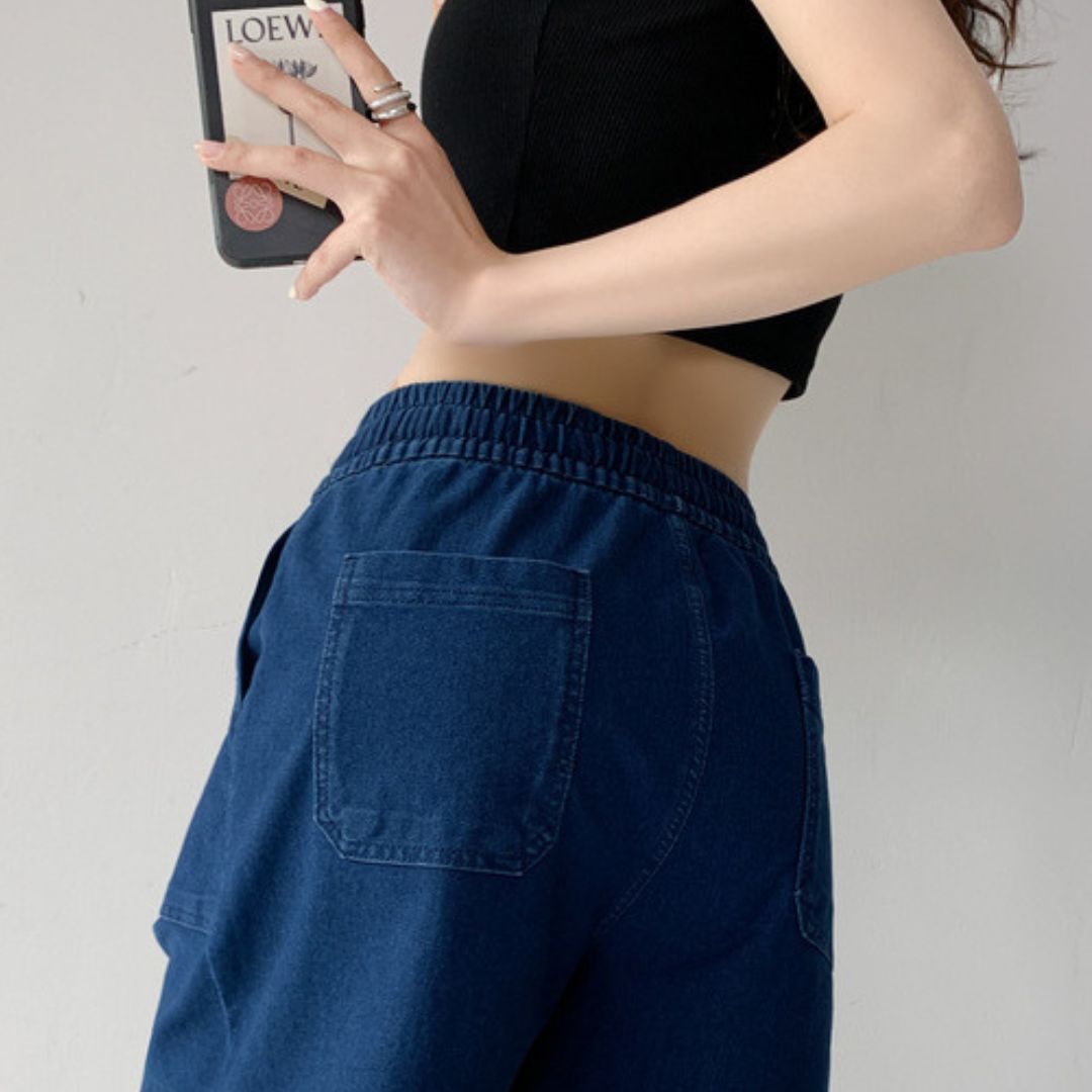 女士純棉牛仔短褲