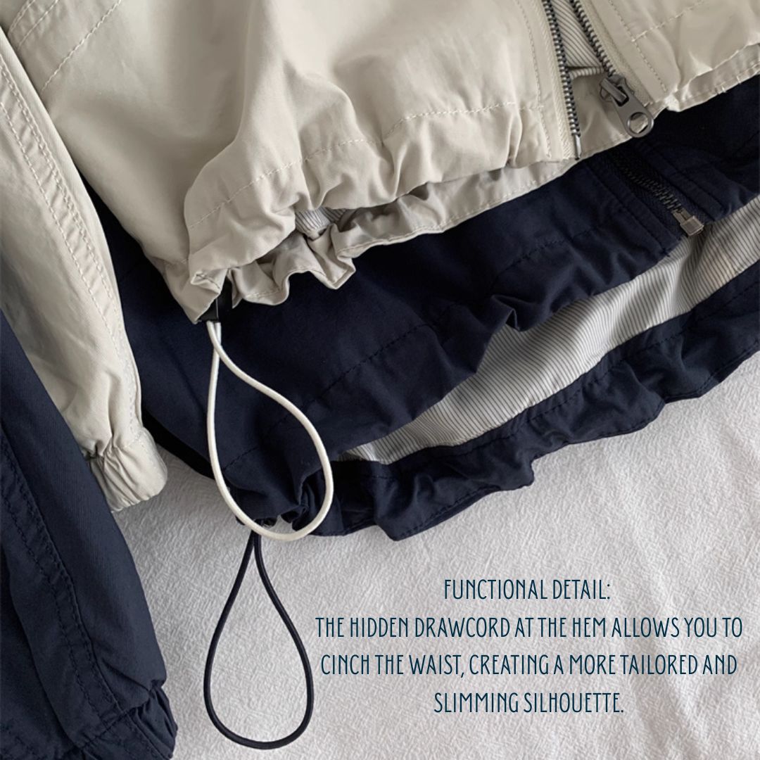 Women's Retro-Style Short-Length Hooded Trench Coat