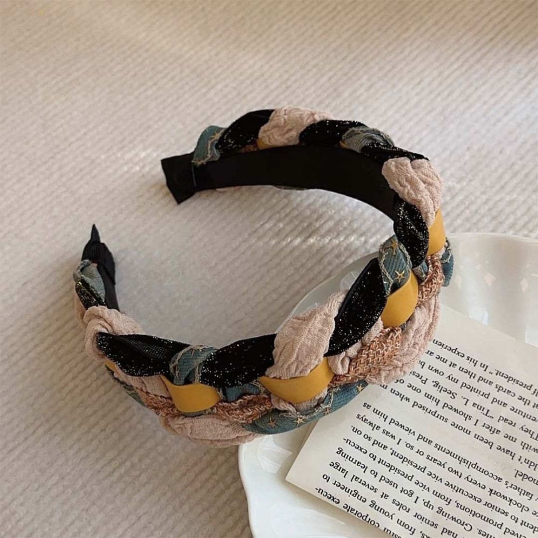 Denim Star Twisted Hairband