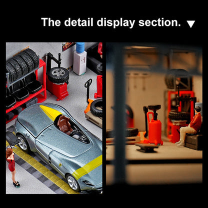 1:64 12点の自動車修理工具セット 