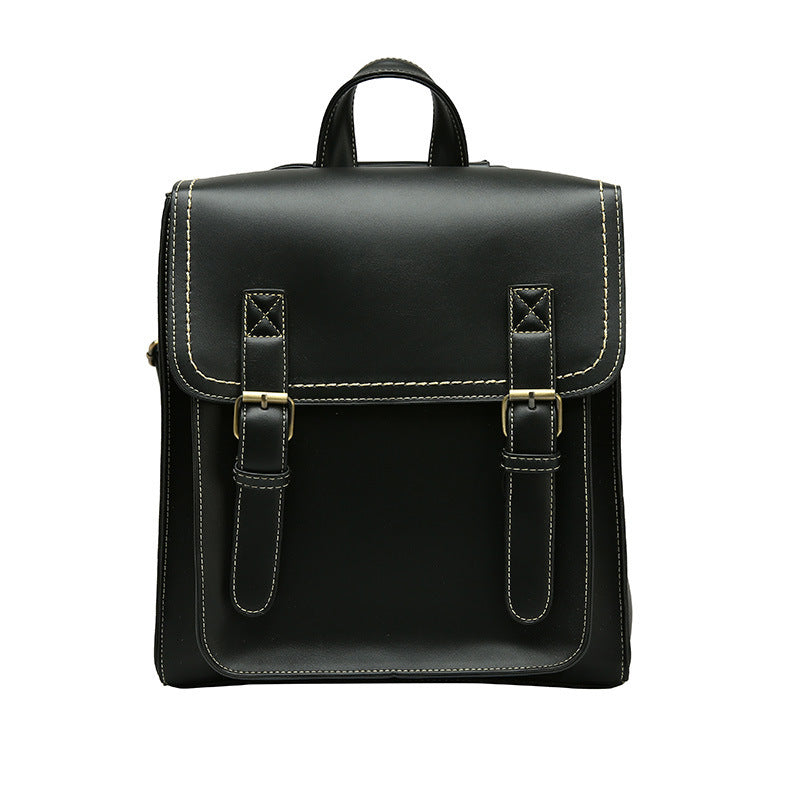 Vintage-Style PU Backpack