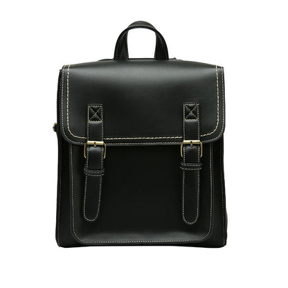 Vintage-Style PU Backpack