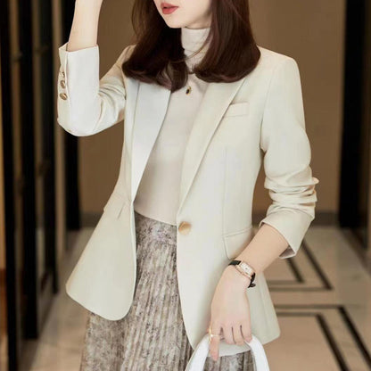 單扣修身西裝外套