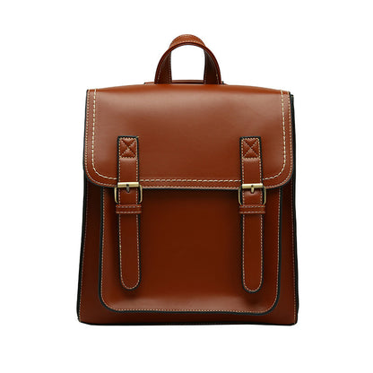 Vintage-Style PU Backpack