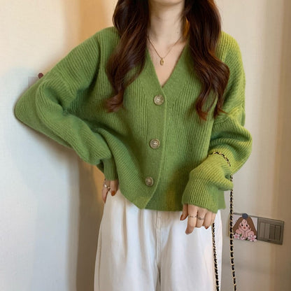 Minimalist Oversized Knit Cardigan