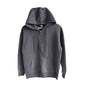 Solid Color Cotton Hooded Zip-Up Jacket