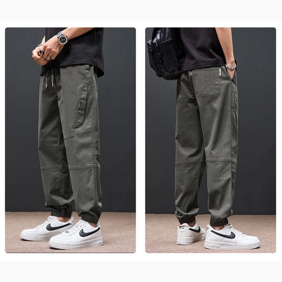 New Summer Lightweight Cuffed Trousers