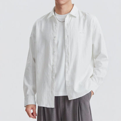 Men’s Casual Tencel Long Sleeve Shirt