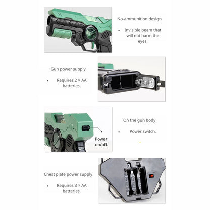 2-Player Laser Tag Blaster Set