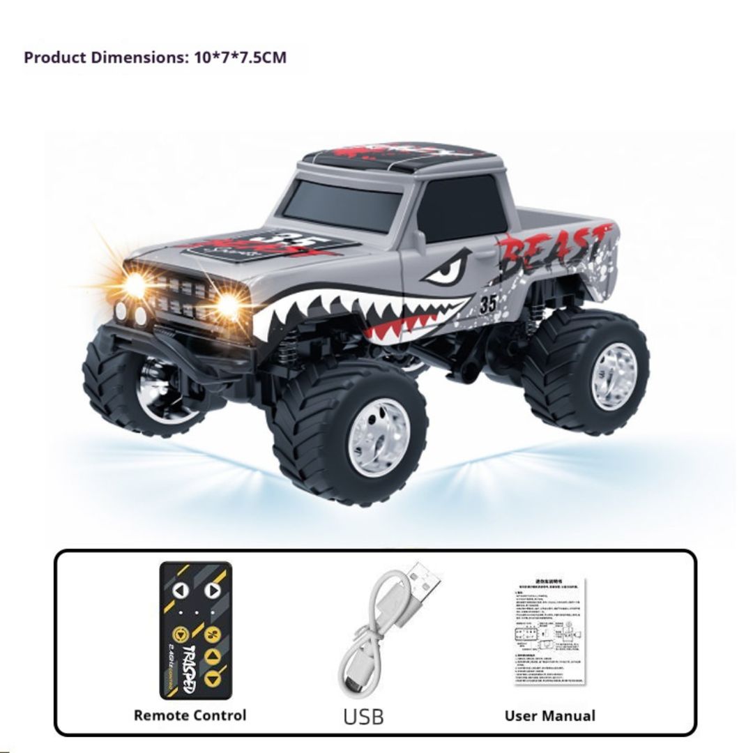 1:64 Mini Remote Control Monster Off-Road Vehicle