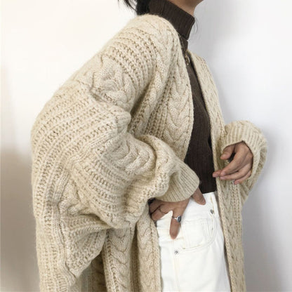 Japanese-Inspired Oversized Knit Cardigan