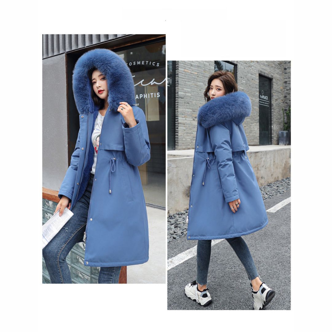 Fur Collar Fleece Lined Jacket