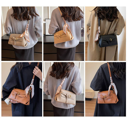 Vintage-Style Magnetic Closure Handbag