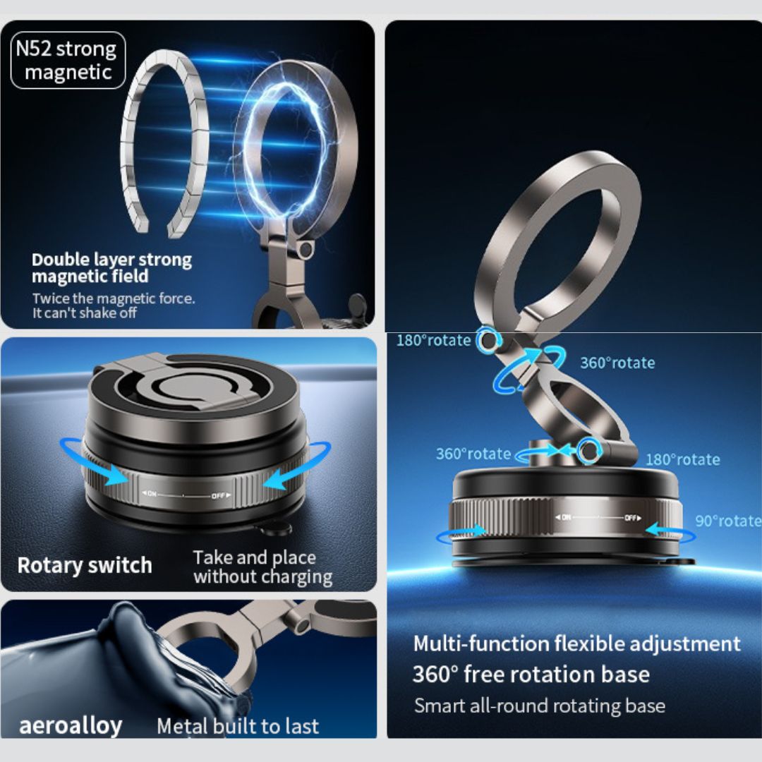 D1X Vacuum Folding Magnetic Phone Holder