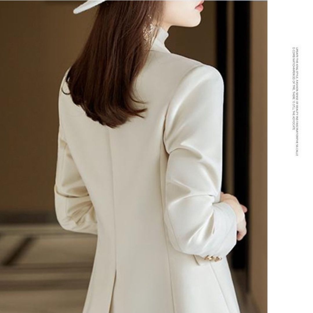 單扣修身西裝外套