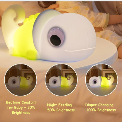 Chameleon Silicone Tap-to-Light Night Lamp