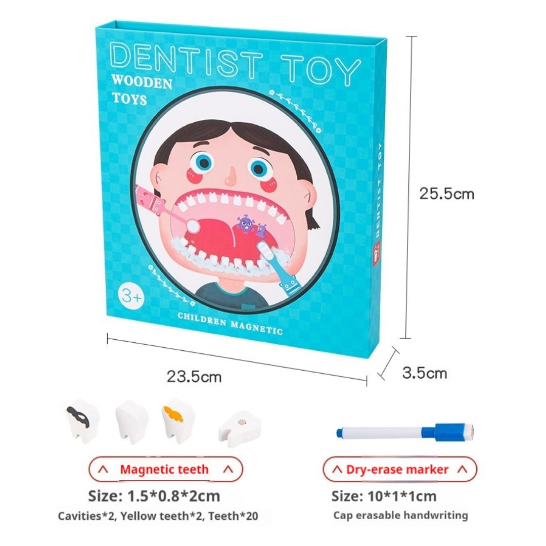 Wooden Oral Simulation Teeth Cleaning Kit