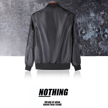 Solid-color Bomber Jacket