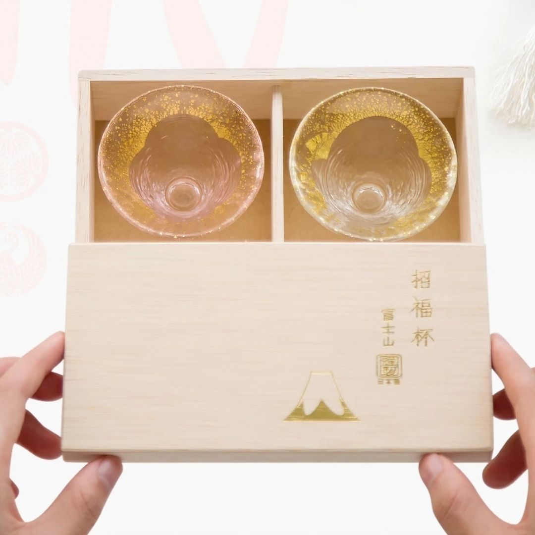 Mount Fuji Blessing Pair Cups