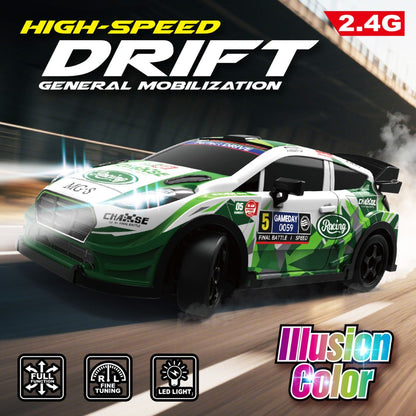 1:18 Scale 4WD High-Speed RC Drift Car with LED Lights