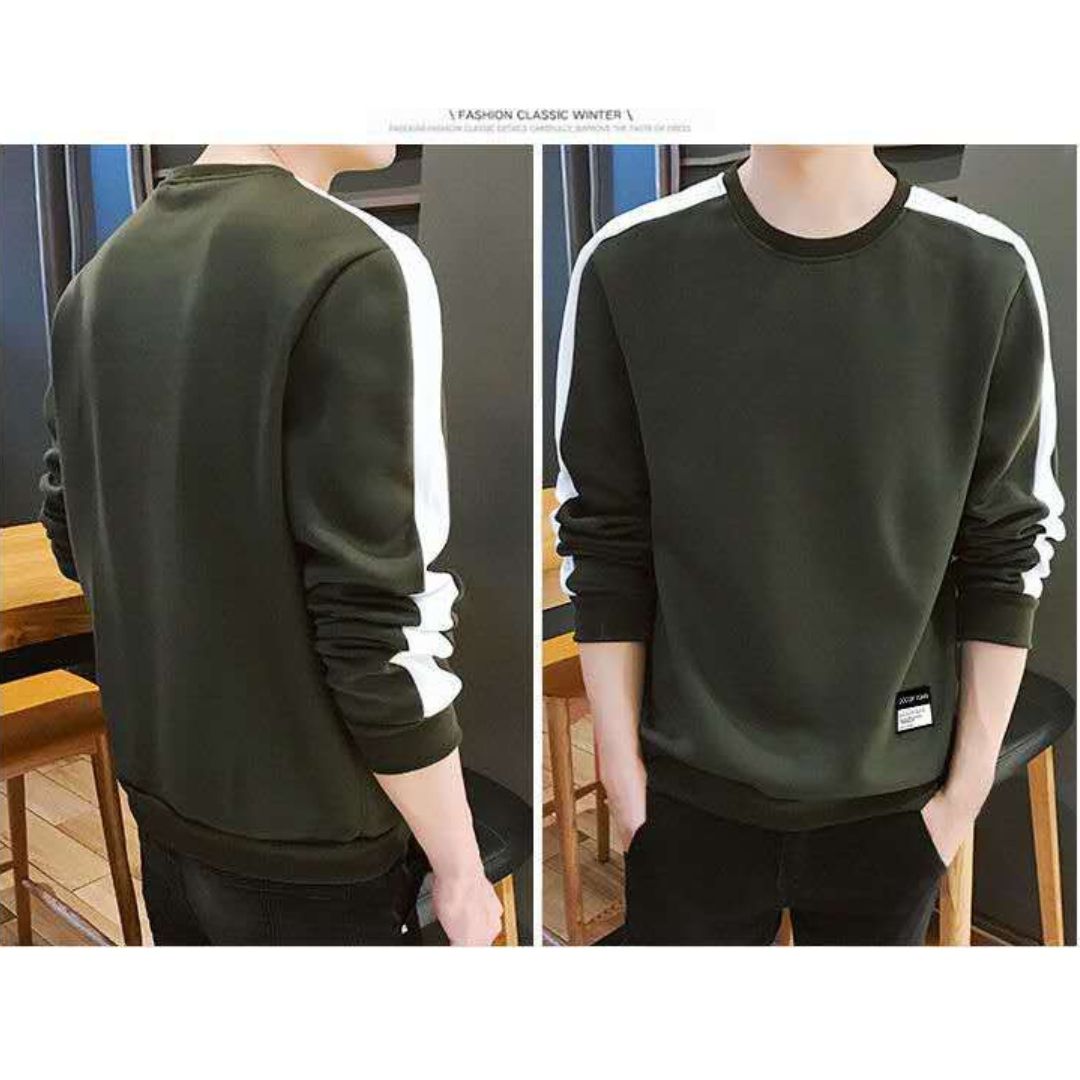 Men's Color-Block Long-Sleeve Sweatshirt