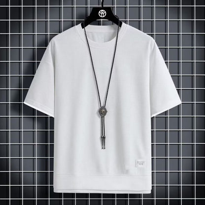 フェイクツーピースクルーネックTシャツ（最低2枚） 
