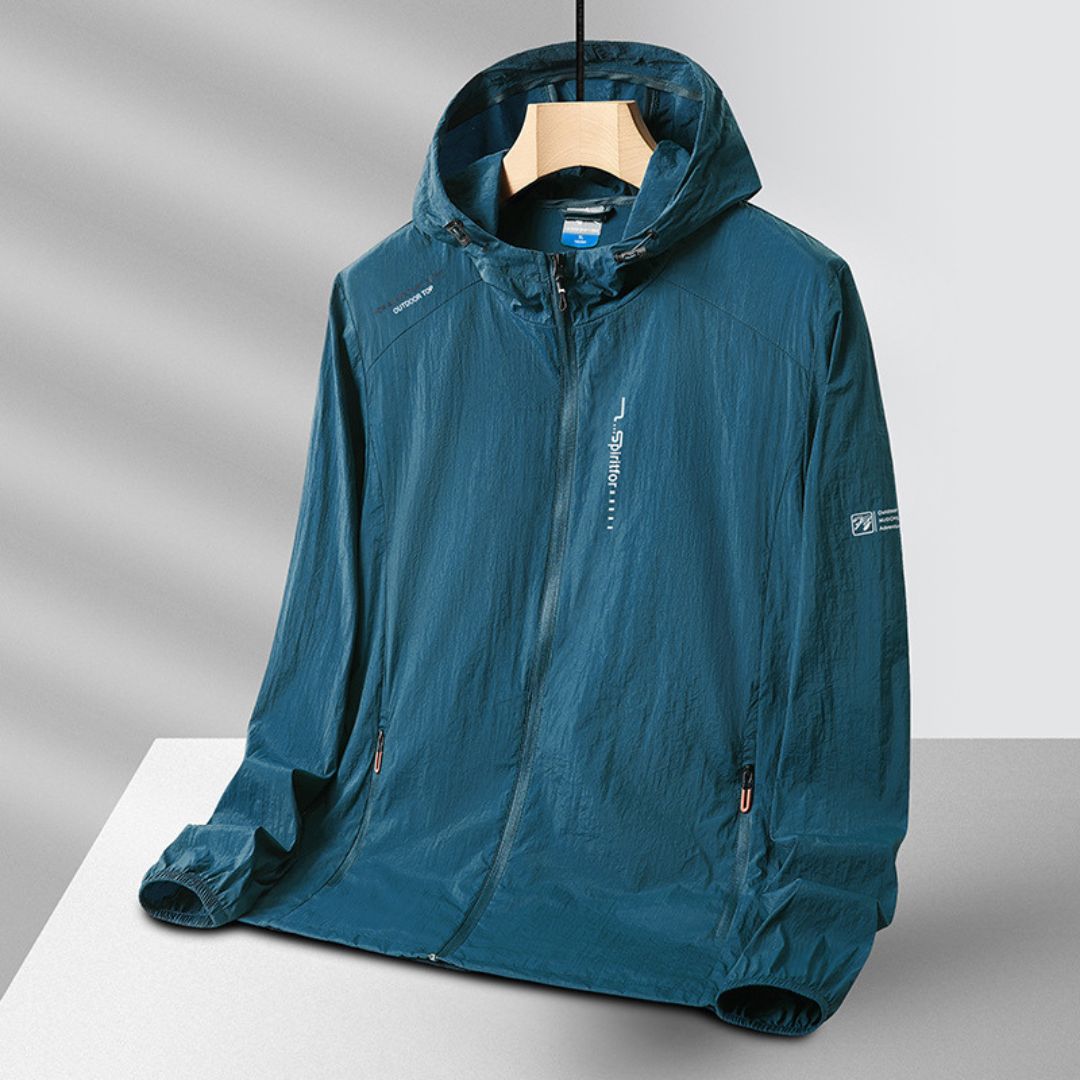 Lightweight UV-Protective Waterproof Hooded Jacket