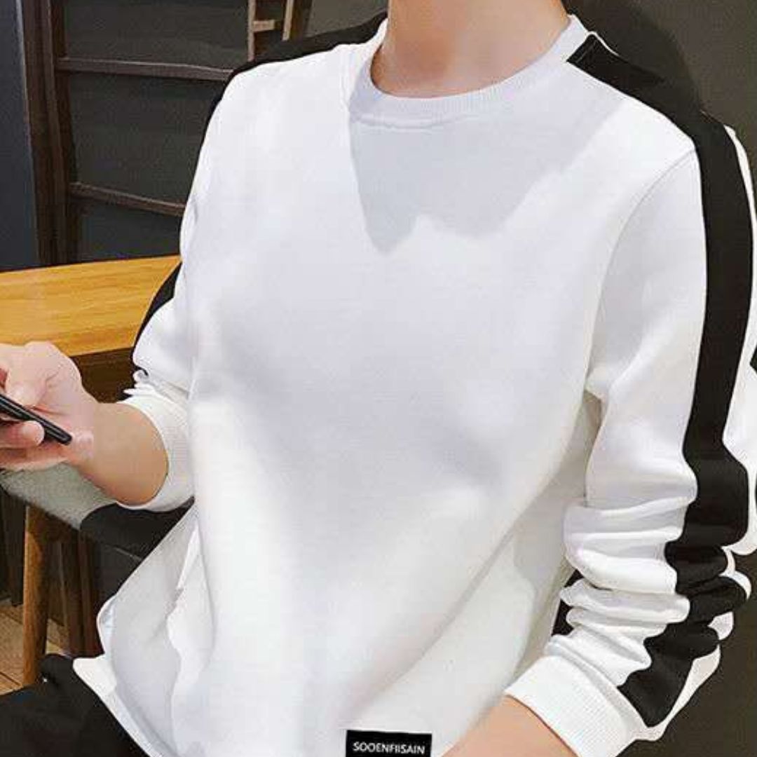 Men's Color-Block Long-Sleeve Sweatshirt
