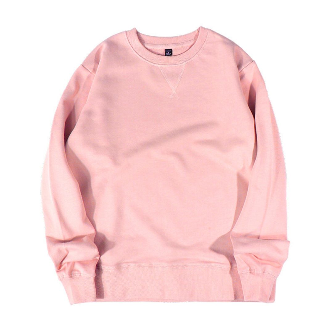 340g Solid Color Loose Sweatshirt