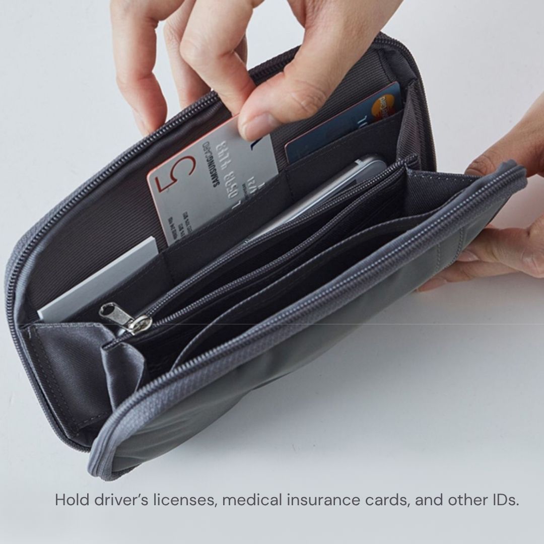 Spacious Passport & Document Organizer