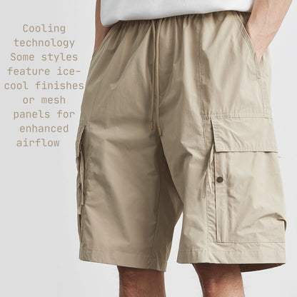 Men's Workwear Quick-Dry Cooling Breathable Shorts (5-inch Inseam)