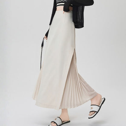 Chiffon Panel Blazer Skirt