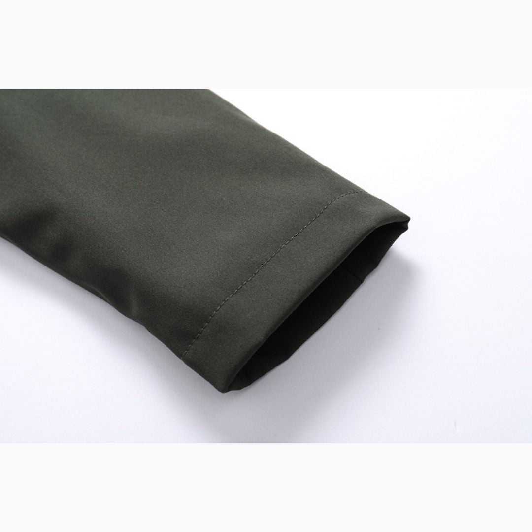 Solid Color Hooded Windbreaker