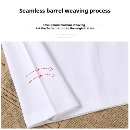 250g Pure Cotton V-Neck Short Sleeve T-Shirt (Min. 2 pcs)
