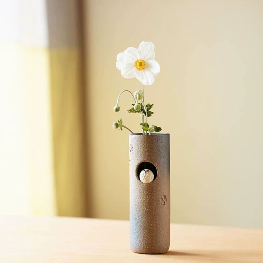 信樂燒貓頭鷹花瓶