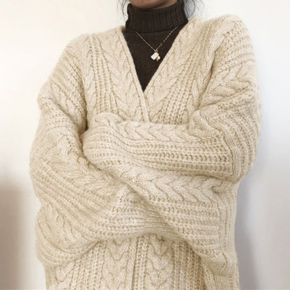 Japanese-Inspired Oversized Knit Cardigan