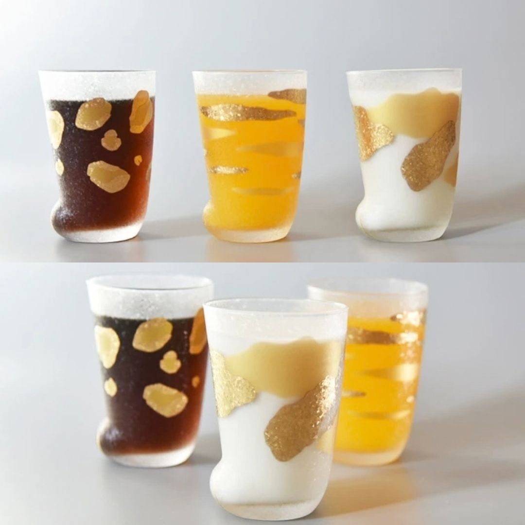 日本石塚貓腳玻璃杯