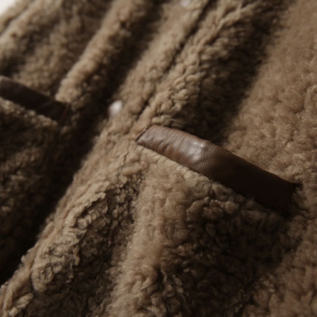 Japanese-Style Textured Fleece Jacket