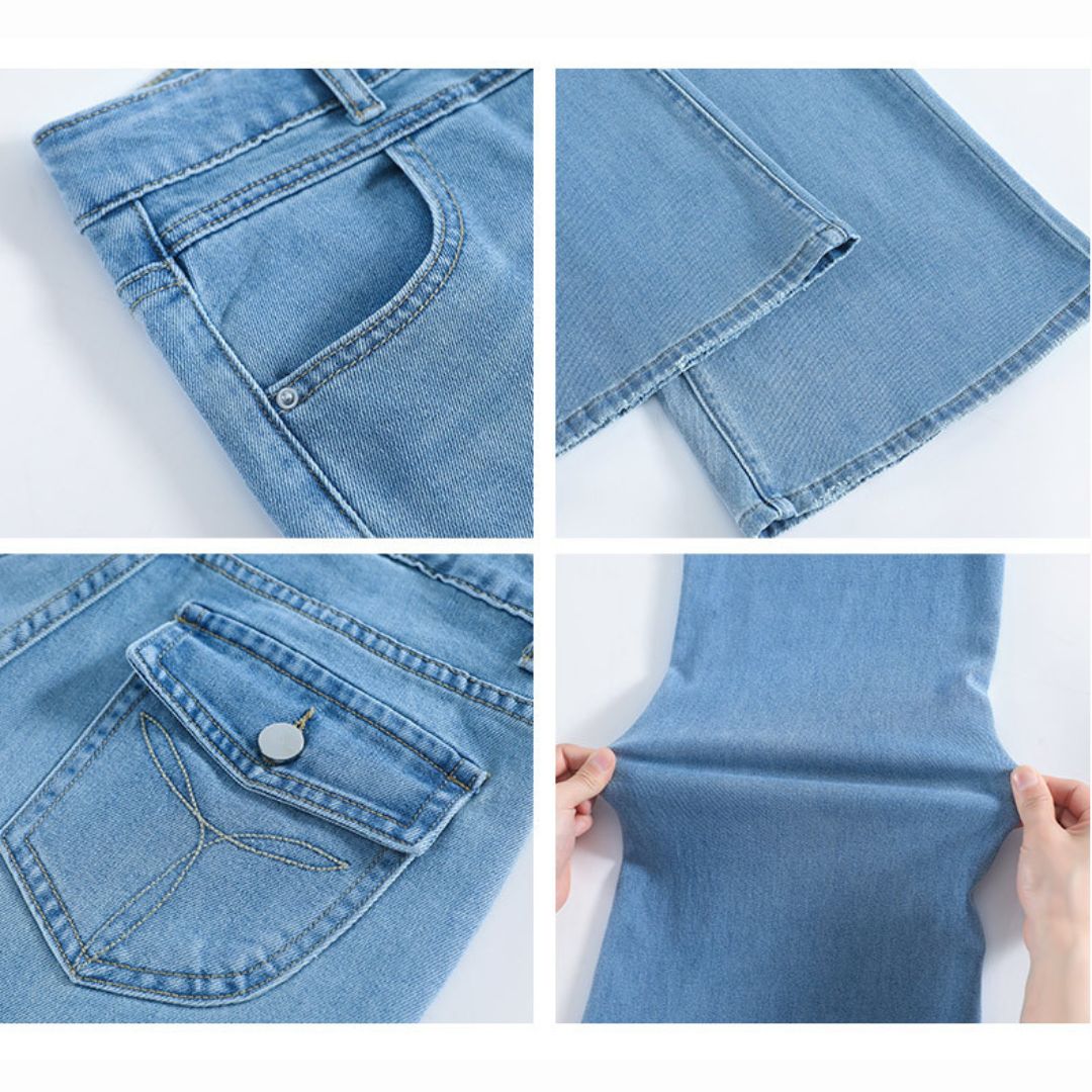 High Waist Slimming Loose Flare Pants