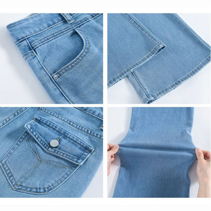 High Waist Slimming Loose Flare Pants