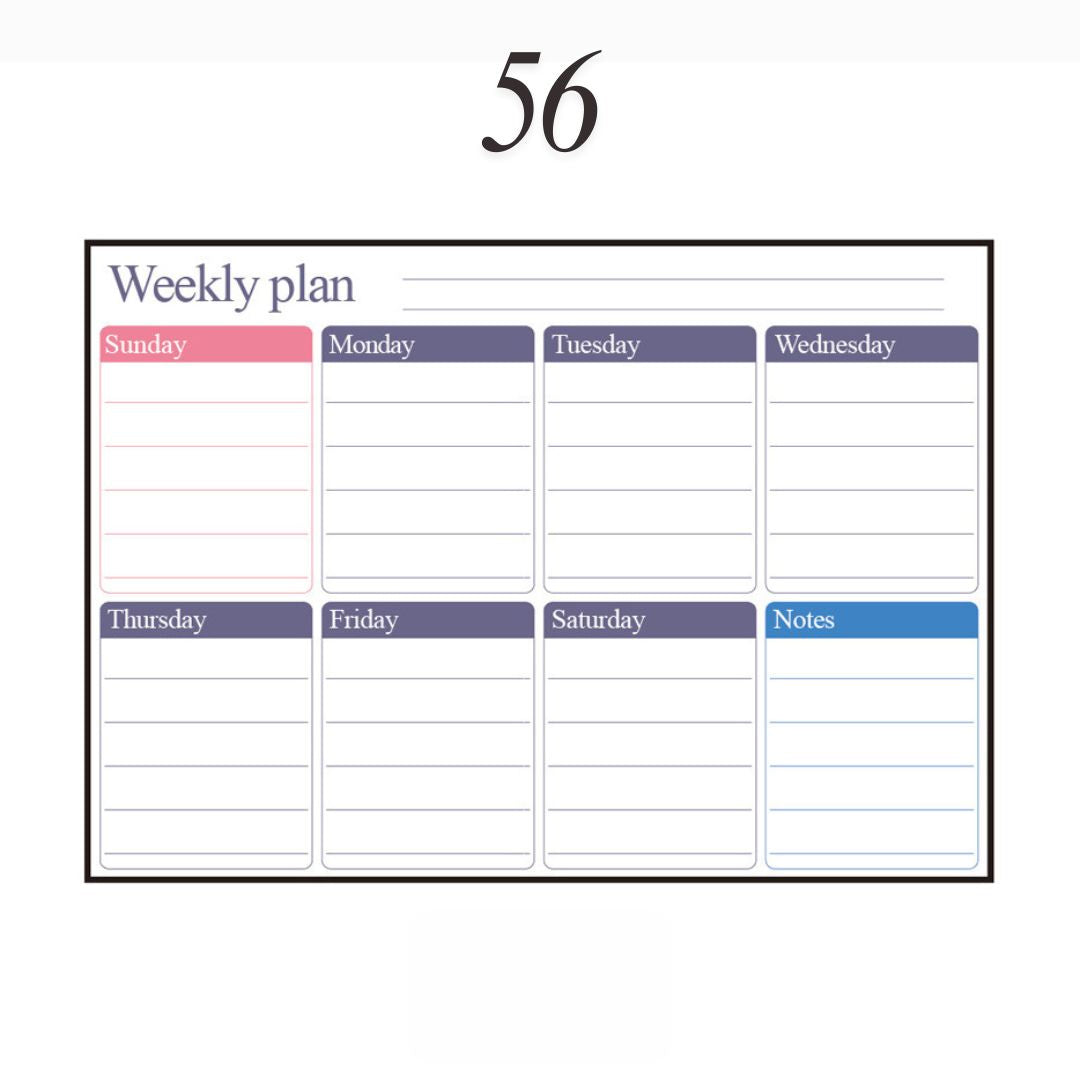 磁性可擦寫月曆板套裝 